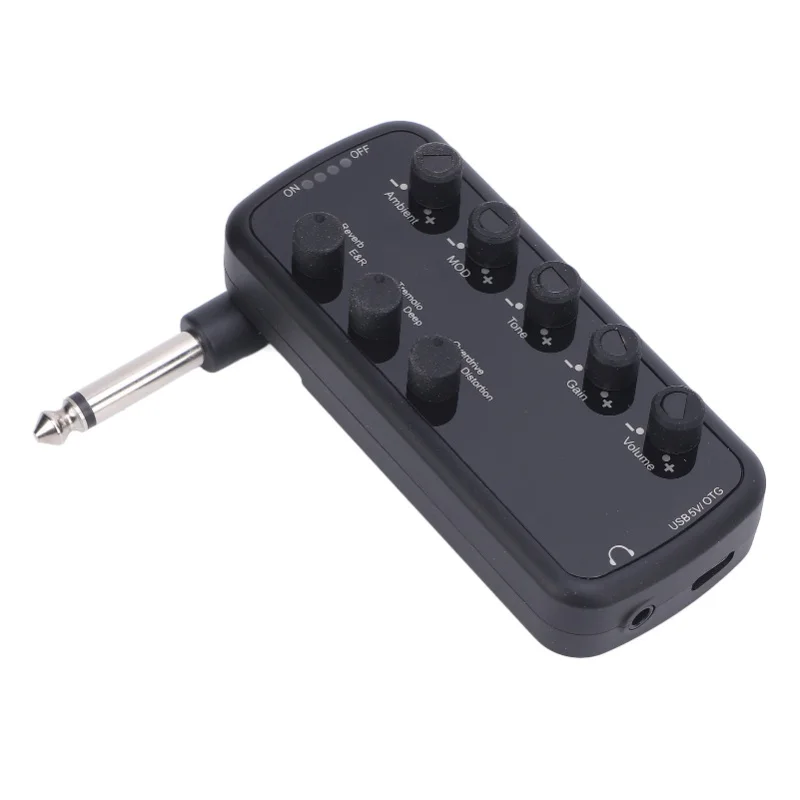 Фото Усилитель для наушников Bass Headphone Amplifier с мультиэффектами: Clean, Overdrive, Distortion, Echo, Reverb, Chorus, Tremolo, Deep Bass №4