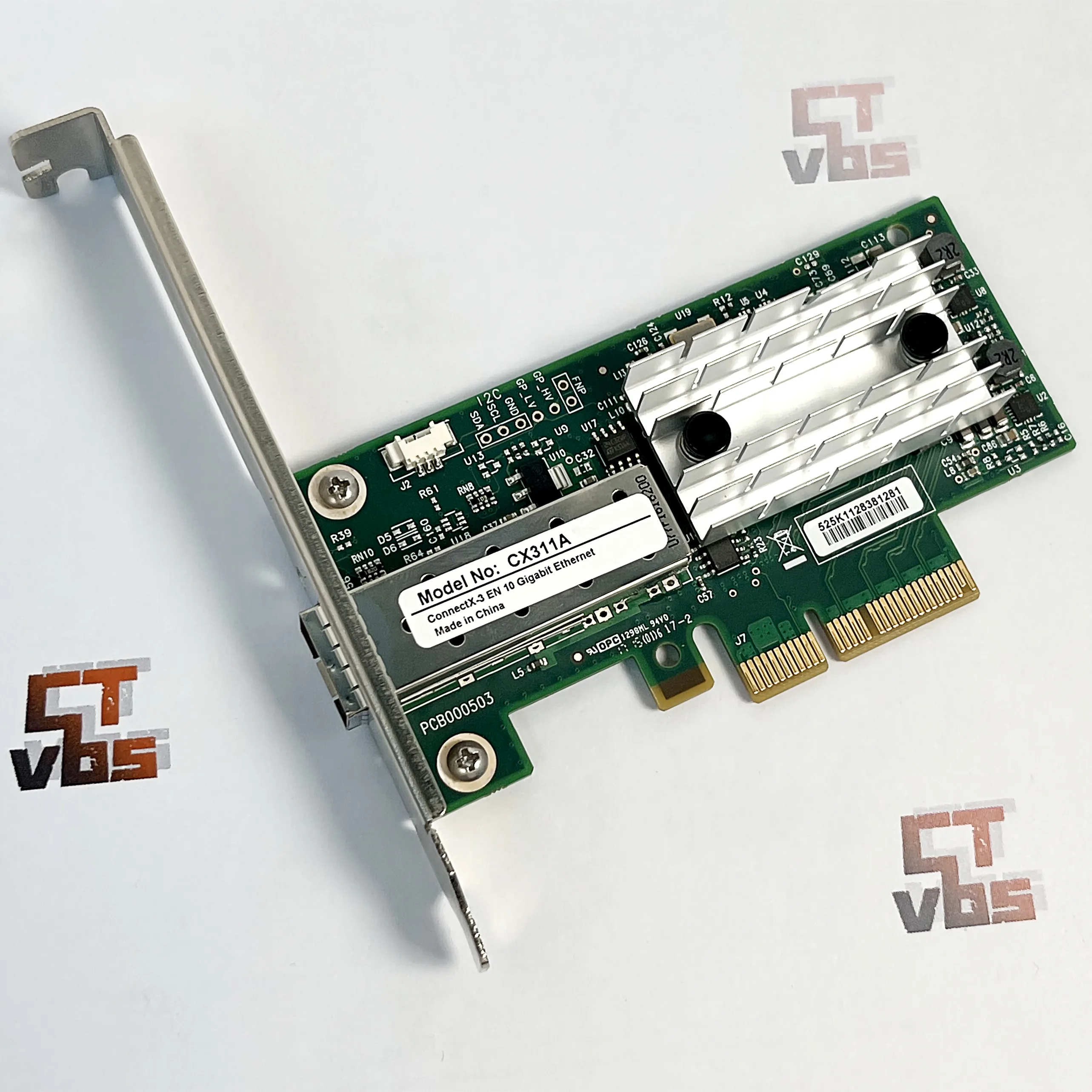 MCX311A-XCAT Mellanox CX311A ConnectX-3 EN 10G Ethernet 10GbE SFP+ PCIe NIC Network Adapter High Bracket