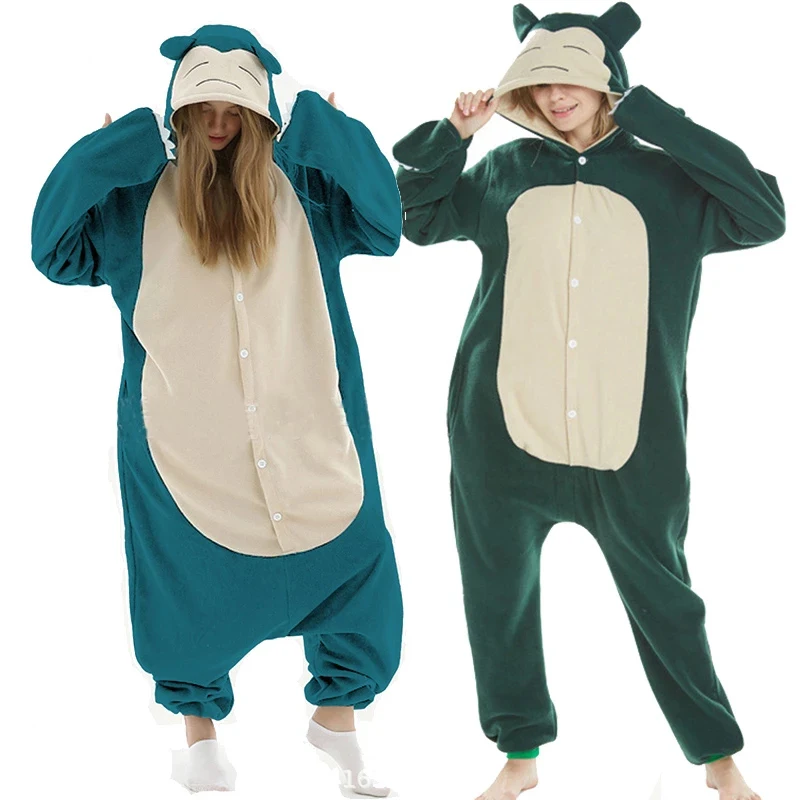 

Kabi Animal Cartoon Bodysuit Adult Pajamas Women Long Sleeve Hooded Polar Fleece Home Fur One Piece Bodysuit Christmas Onesie