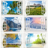 outside the window natural scenery photography background indoor decorations photo backdrops studio props 22523 chfj 08