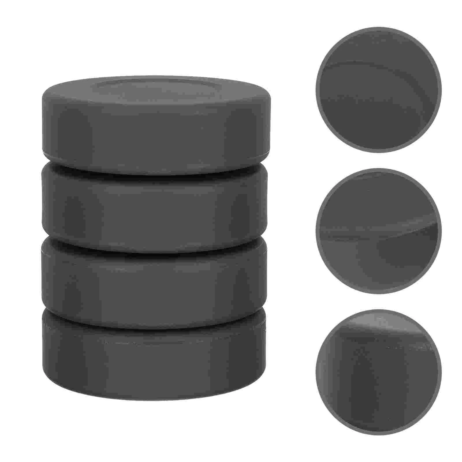 

4 Pcs Mini Suction Cups Hockey Practice Ball Accessory Training Supplies Puck Air Sports Game Race Child Eishockey
