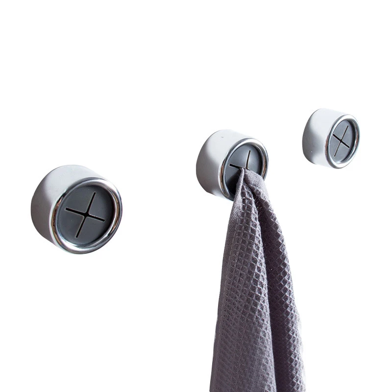 Clips Push In Holder Grip Hook Self Adhesive Kitchen Cloth Clip Bathroom Towel Rack Storage Holder Hanger