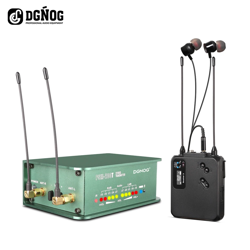 

PSM-200T Stereo Professional UHF Беспроводная система мониторинга наушников. Подходит для выступлений на сцене и музыкальных инструментов