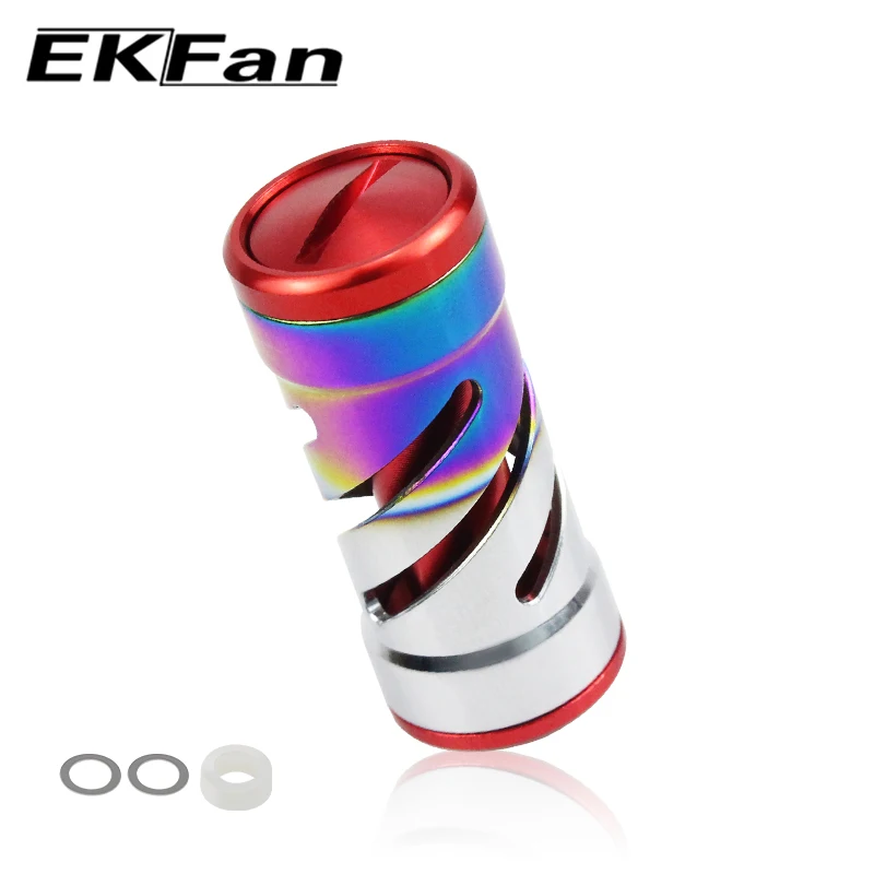 Ekfan Ekfan Colorful TITANIUM Alloy Material Knob For Sea Fishing DAI&SHI Spinning&Bastcasting Reel Handle Modified Parts