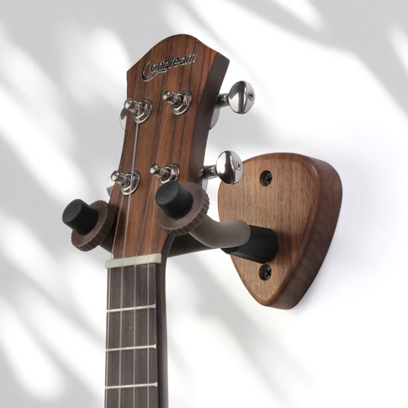 

Guitar Wall Mount Hanger with Hygrometer Hanger Holder Electric Acoustic Folk Classical Bass Ukulele Wall Mount Bracket