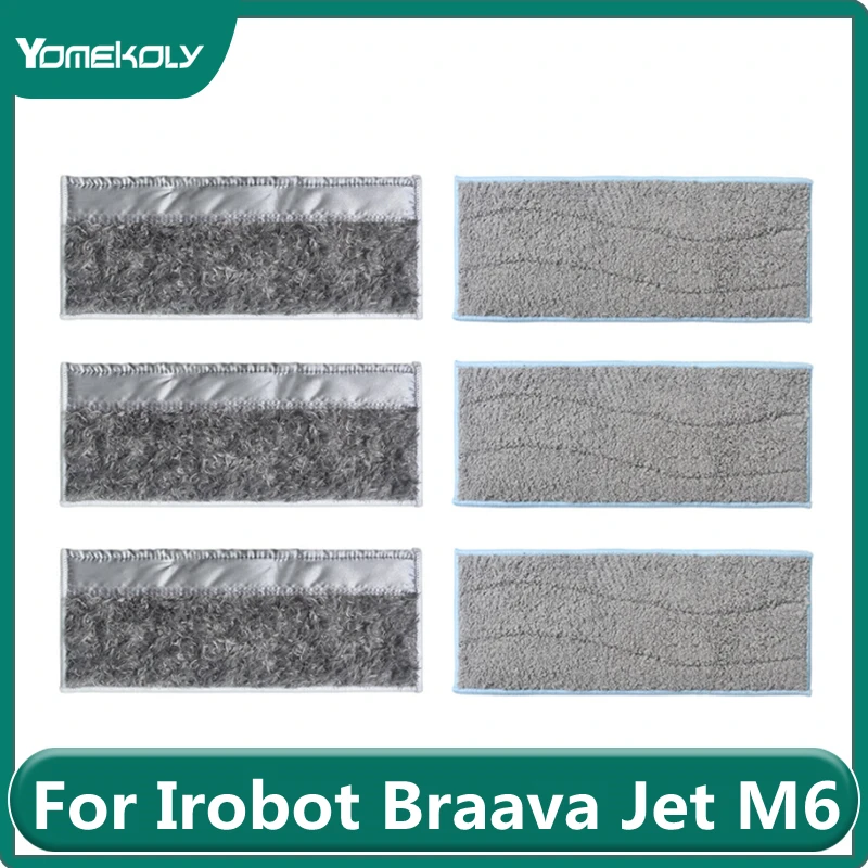 

for Irobot Braava Jet M6 Robot Vacuum Cleaner Microfiber Dry and Wet Separation Mop Cloth Replacement Accessories Parts