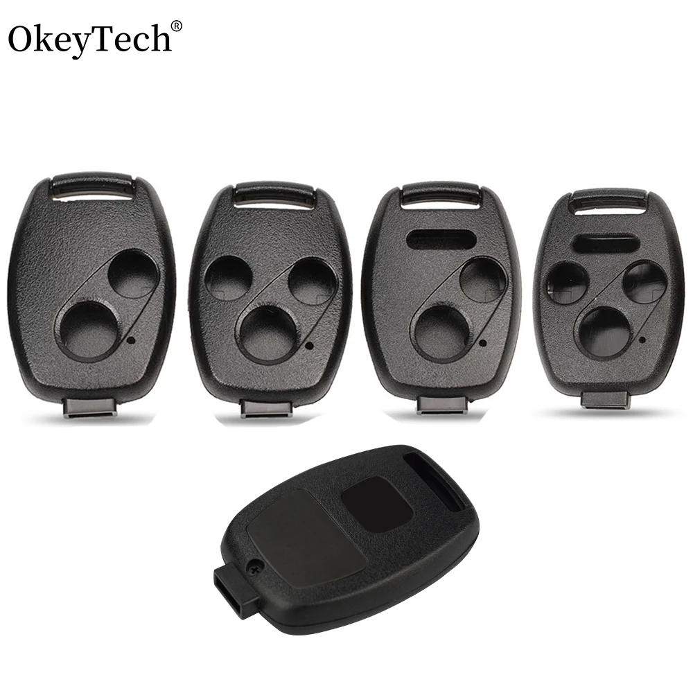 

Okeytech 2/3 кнопочный чехол для автомобильного ключа, оболочка для HONDA Accord CRV чехол дистанционного брелока 2003 2007 2008 2009 2010, аксессуары