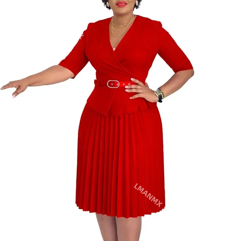 Элегантные церковные платья для женщин с v-образным вырезом и баской