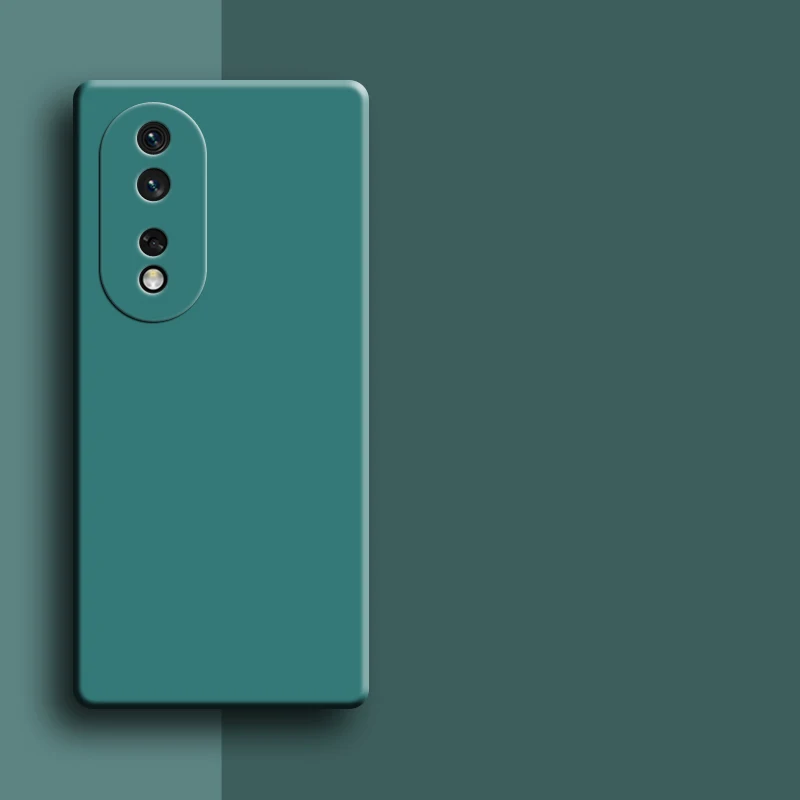 For Honor 80 Pro Case 6.78 Inch Original Liquid Silicone Rubber Shockproof Bumper Honor 50 60 70 80 Pro Cover For Honor 60 80 SE