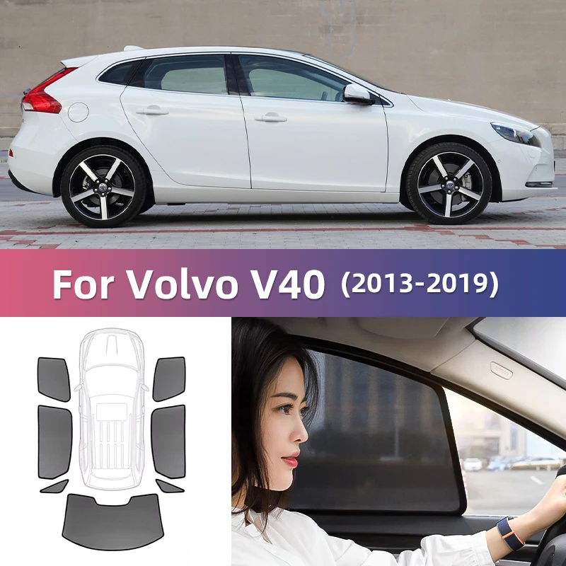 Магнитный автомобильный солнцезащитный козырек для Volvo V40 2013-2019 занавеска на