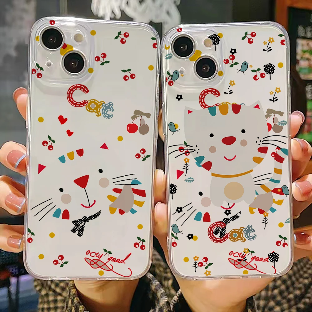 

Cute Cartoon Animals Luxury Ultra Thin Clear Phone Case For Apple iPhone 11 12 13 Pro Max Mini X XR XS Max SE 6 6s 7 8 Plus