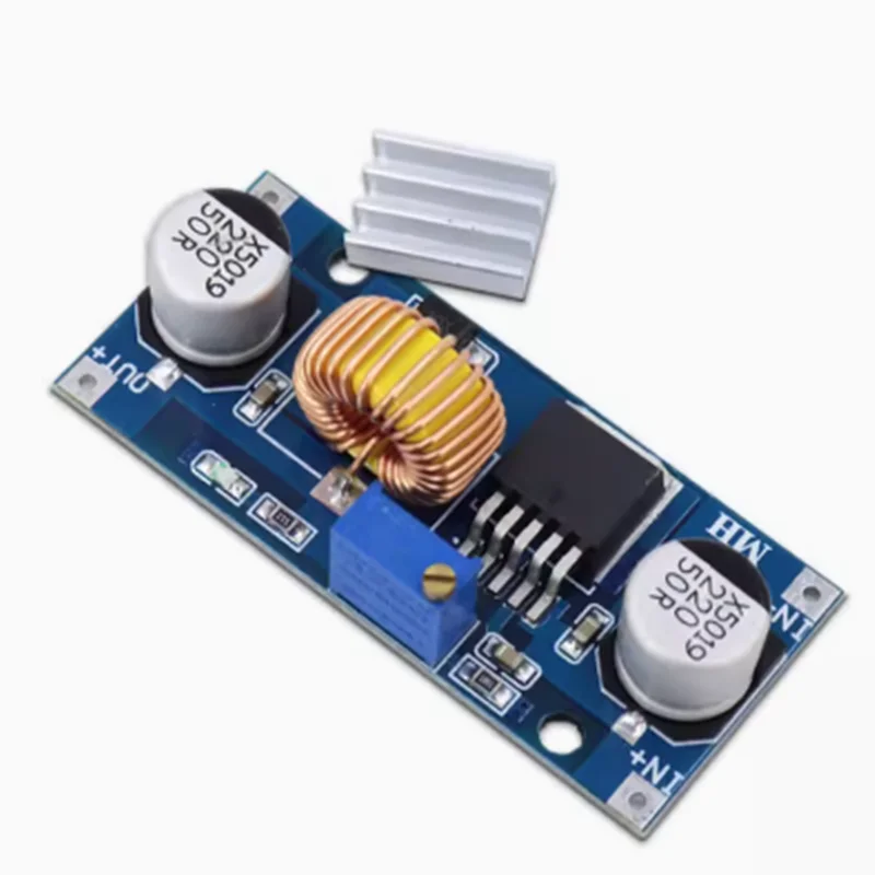 

5A XL4015 Понижающий регулируемый модуль питания Литиевое зарядное устройство с радиатором