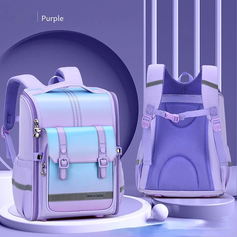 New British Style Children Primary School Students Bags Girl Boy Large Capacity Fashion PU Oxford Large Capacity Backpacks 2022