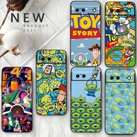 toy story animation for google pixel 7 6 pro 6a 5a 5 4 4a xl 5g shell soft silicone fundas coque capa black phone case