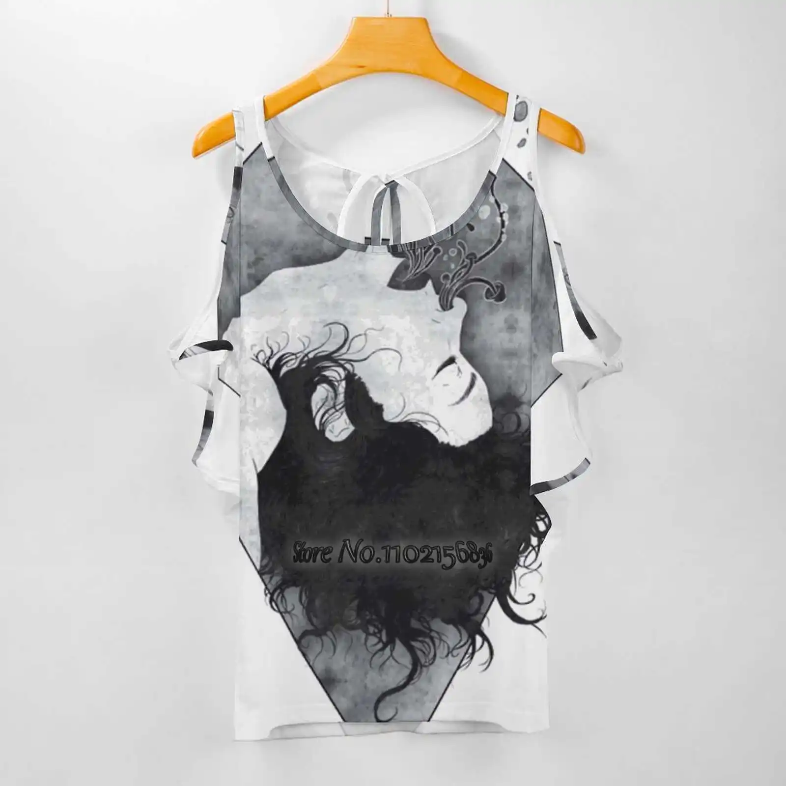 

Женская футболка с принтом «паразиты» на весну и лето