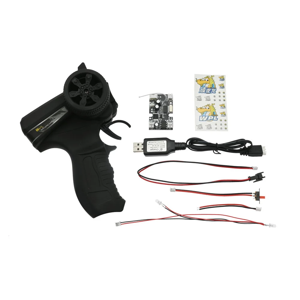 

2,4G передатчик Полноразмерное электронное оборудование пульт дистанционного управления для WPL D12 1/10 RC автомобильные запасные части Аксессуары