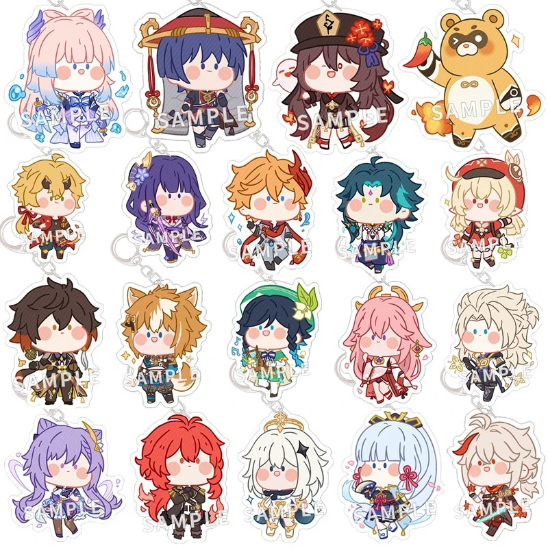 

Genshin Impact Yae Miko Kunikuzushi Scaramouche Xiao Kaedehara Kazuha Key Chains Keychain Cosplay Acrylic Pendant Keyring Prop