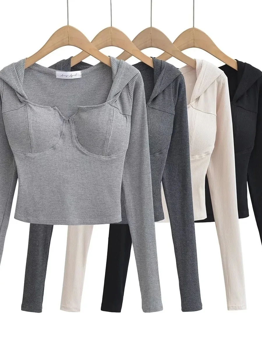 Новый осенне-зимний пуловер с капюшоном и длинными рукавами Spicy Girl женский