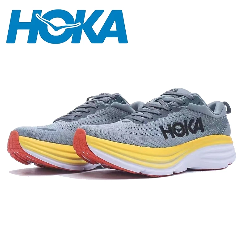 

Спортивные беговые кроссовки HOKA Bondi 8, дышащие Нескользящие амортизирующие кроссовки для мужчин и женщин