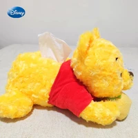 kawaii disney plush tissue box winnie the pooh bear for bedroom babies 3840cm childrens toys cute cartoon dolls nursery decor