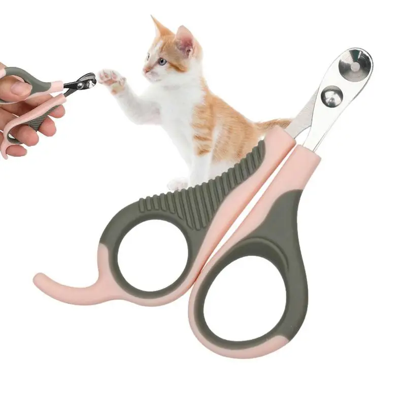 

Professional Pet Nail Clippers Non Slip Handles Cat Claw Trimmer Avoid Over Cutting Grooming Tool For Small Animals