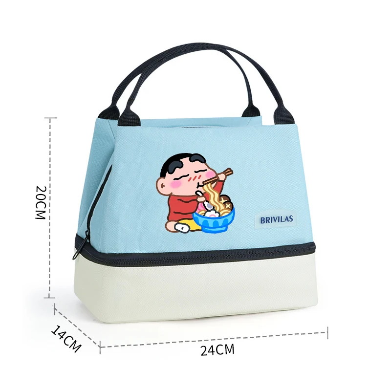 Сумка для обеда Crayon Shin-chan, утепленная сумка для бенто для мужчин и женщин, термосумка для еды с аниме-принтом, студенческая сумка для бенто, сумка для еды, новинка (art.: 3920db9cbbaba) - 3920db9cbbaba