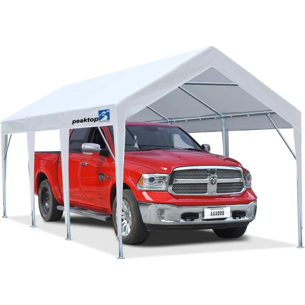 Сверхмощный карпорт размером 12 x 20 футов портативный автомобильный навес