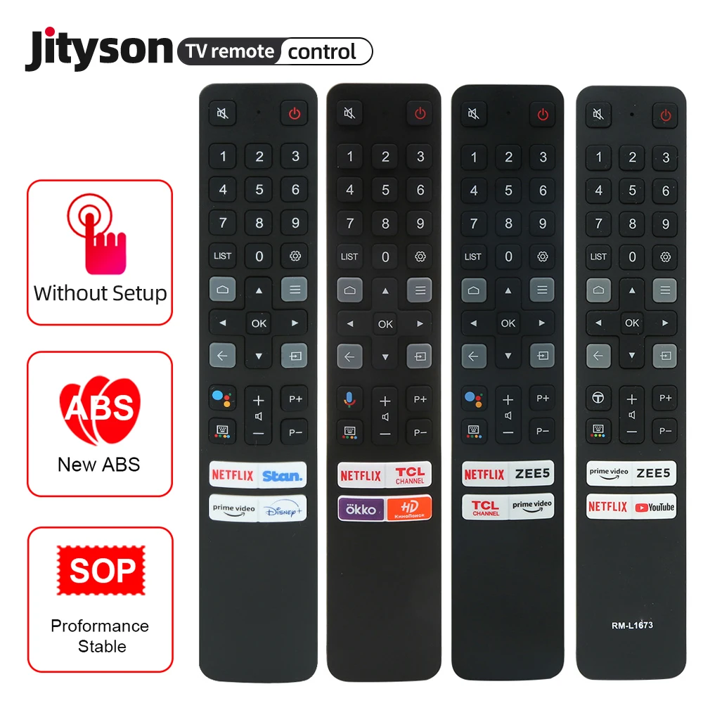 

Universal TCL RC901V FMR1 FMR8 Smart Voice TV Remote Control RC901V FAR1 Bluetooth RF Netflix Network Button For Android 4K LED