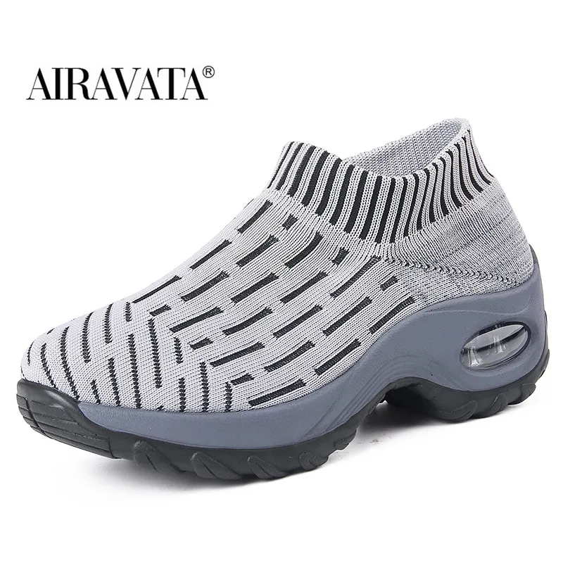Women Fashion Sneakers Breathable Platform Casual Walking Shoes Female Height Increasing  Athletic Footwear Size 35-42