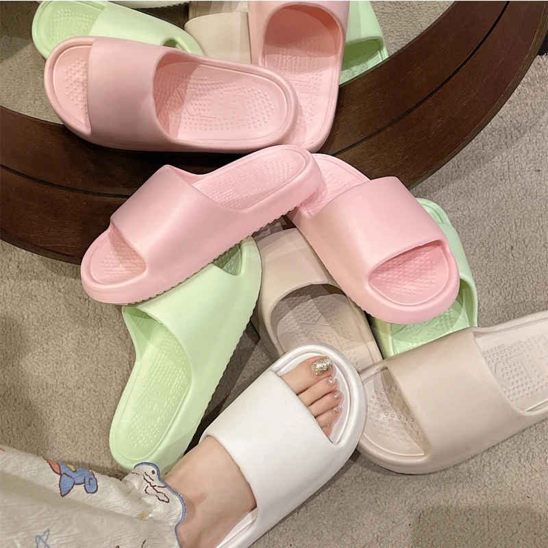 Сланцы женские мягкие из ЭВА комнатные Противоскользящие тапочки обувь для