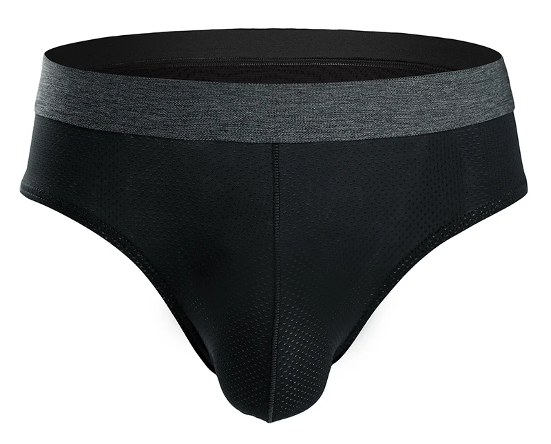 Трусы-брифы мужские с мешочком для пениса нейлоновые мягкие удобные плавки