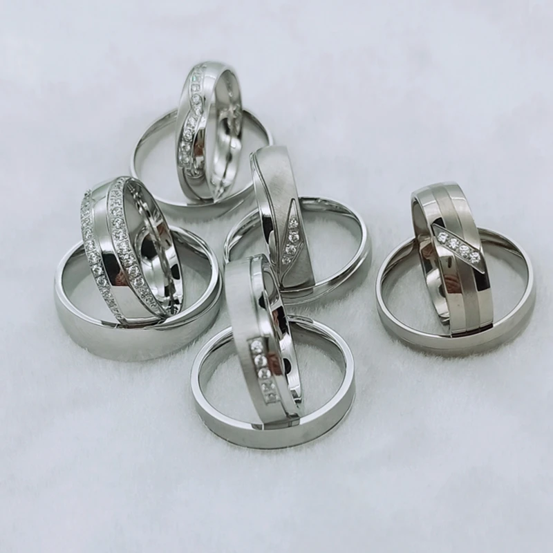 Pure Handmade Custom 925 Sterling Silver Wedding Rings for Couple Men and Women 1 Pair Love Alliance Marriage Finger Jewelry