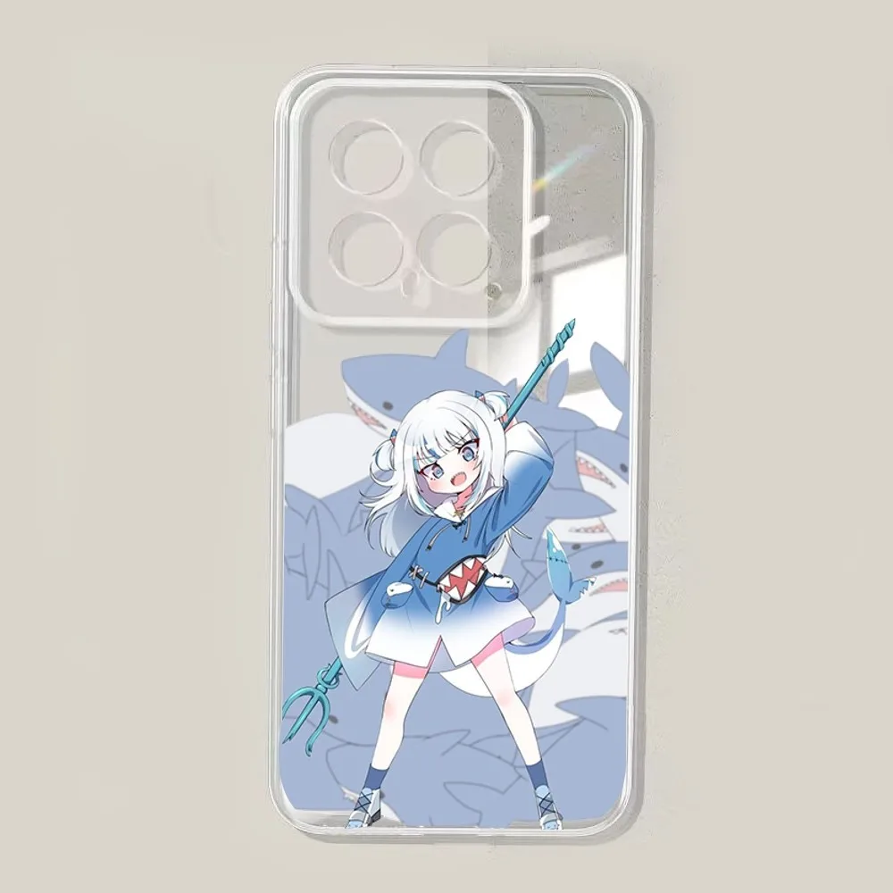Чехол для телефона с изображением аниме Hololive Gawr Gura Xiaomi 11 Redmi Note 5G 8T 9A 9 10T Note8Pro Note9