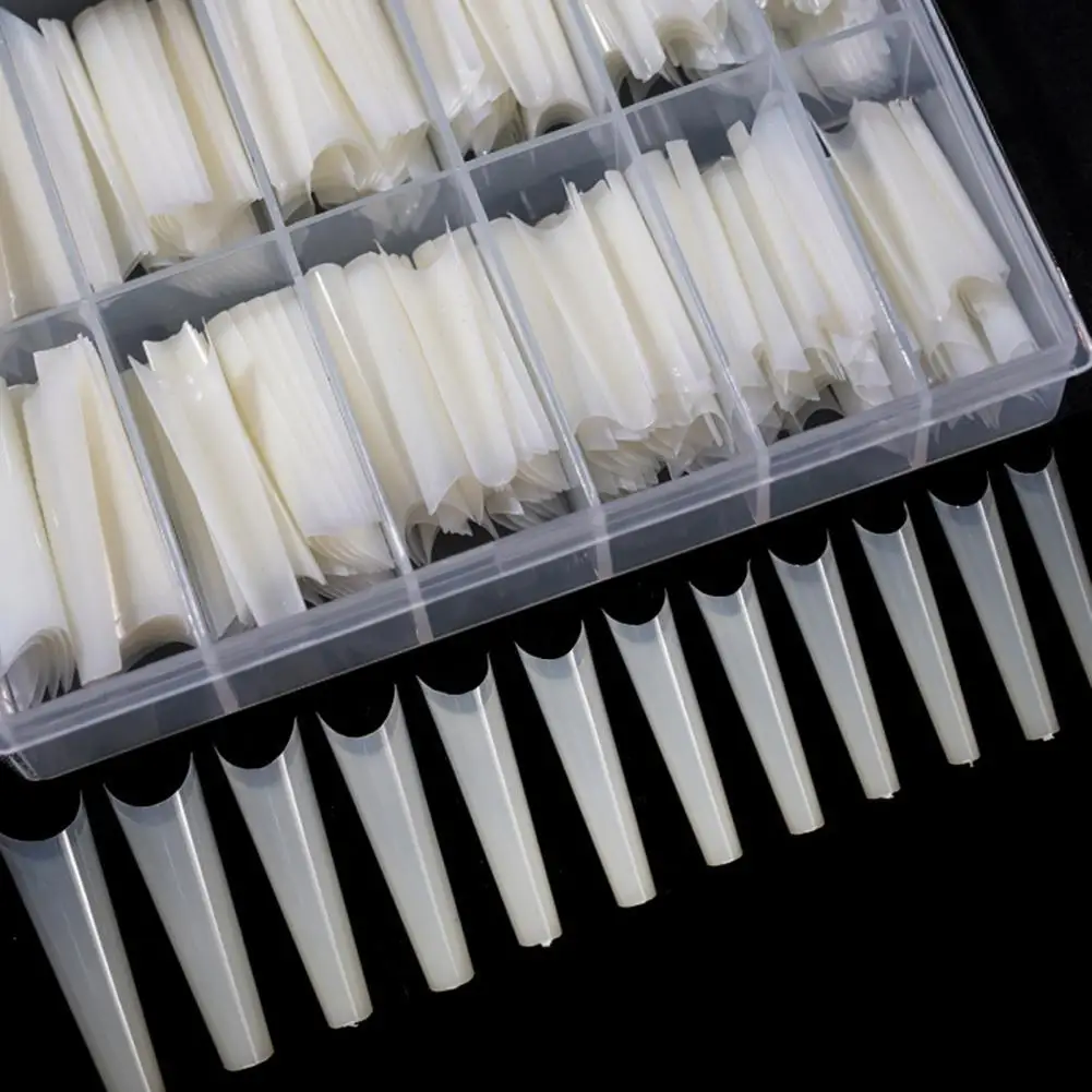

240Pcs/Box Extension Nail Stylish Lightweight Stable Extension French Nail Accessories for Women French Nail Fake Nails