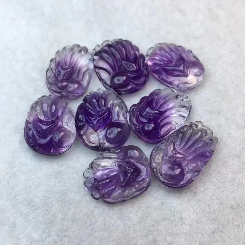 Цельный кулон из натурального аметиста ручной работы хит продаж