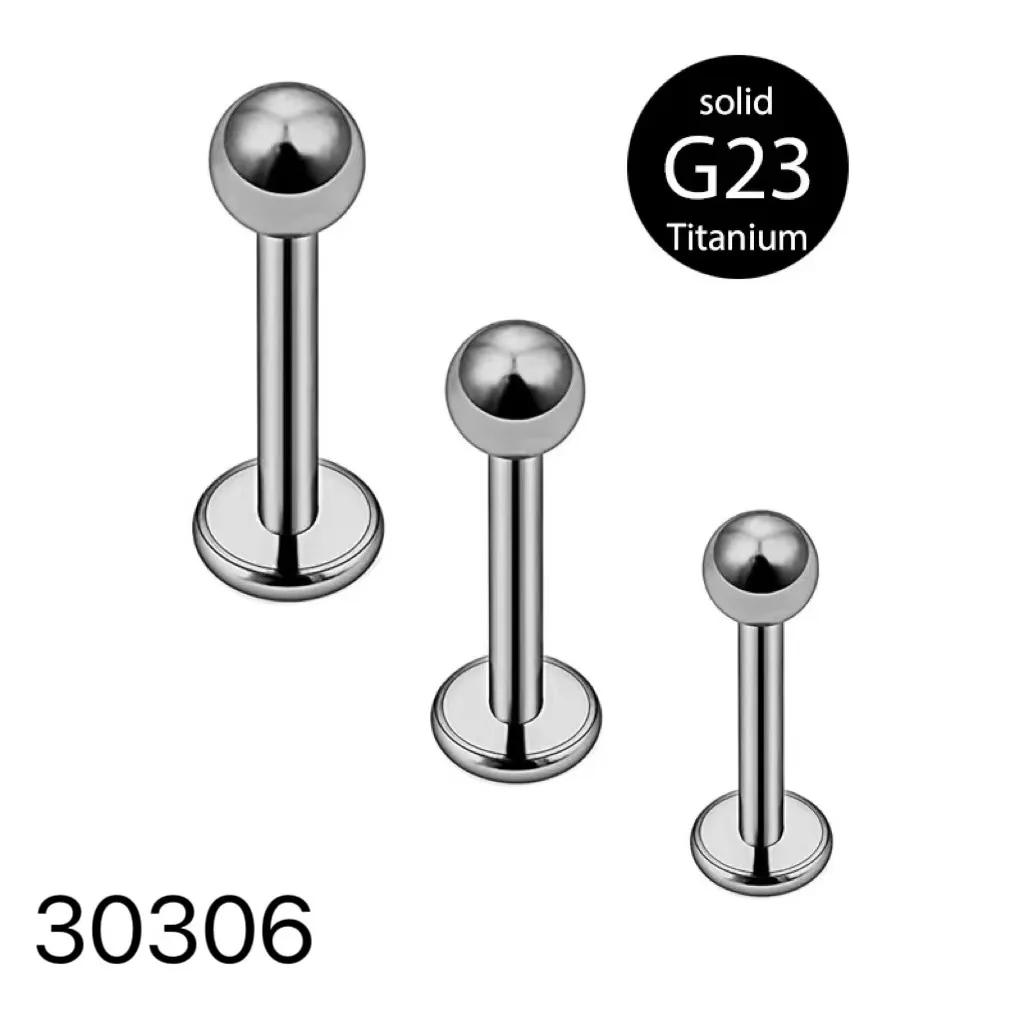 

1PC 16G G23 Titanium Stud Earrings Rod Internal Thread Plug Septum Ear Lips Piercing Tragus Body Jewelry Accessories