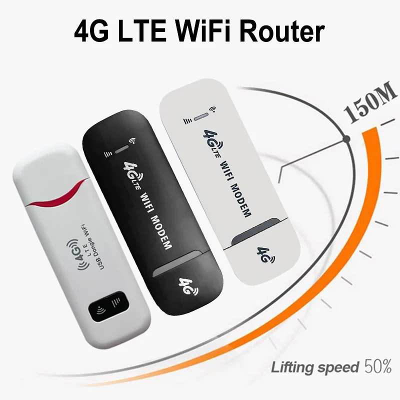 

4G LTE USB 150 Мбит/с модем, портативный беспроводной Wi-Fi адаптер, 4G карта маршрутизатора для дома и офиса