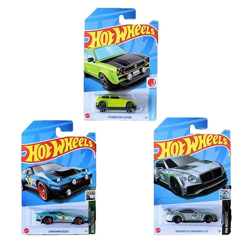 73 Honda Civic Custom Dimachinni Veloce 2018 Bentley Continental Gt3 Model Car Toy