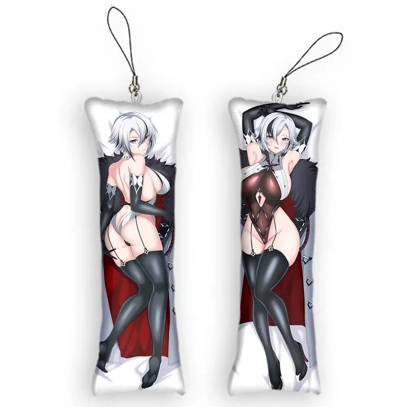 Новая мода Arlecchino милый мини-брелок Dakimakura аниме Genshin Impact брелок для ключей рюкзак