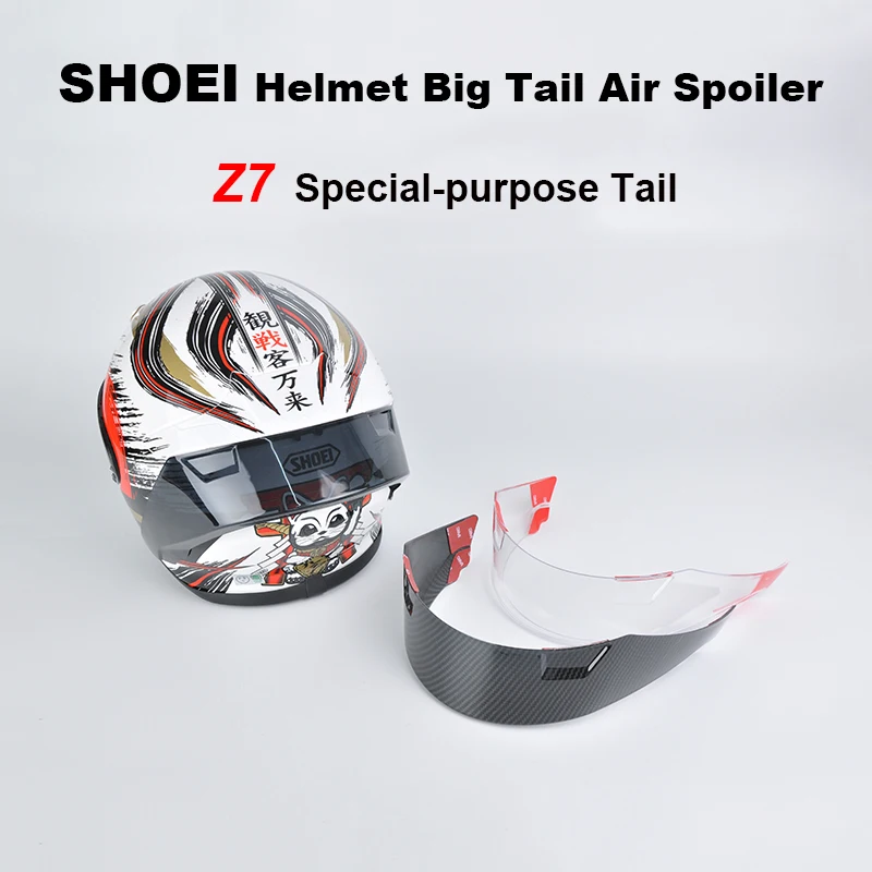 

SHOEI Z7 Motorcycle Helmet Refitting Combat Big Tail Air Spoiler Cover Fixed Wind Wing Casco Moto Accessories Helmet Adornment