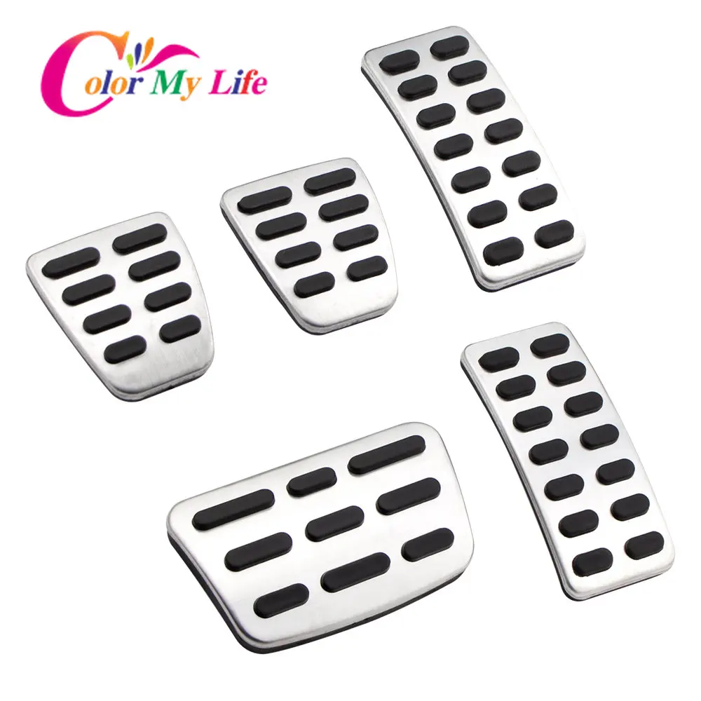 

Color My Life Car Stainless Steel Gas Pedal Brake Pedals Cover for Kia Rio K2 2012 - 2017 Soul 2013 - 2016 Cerato Car Styling