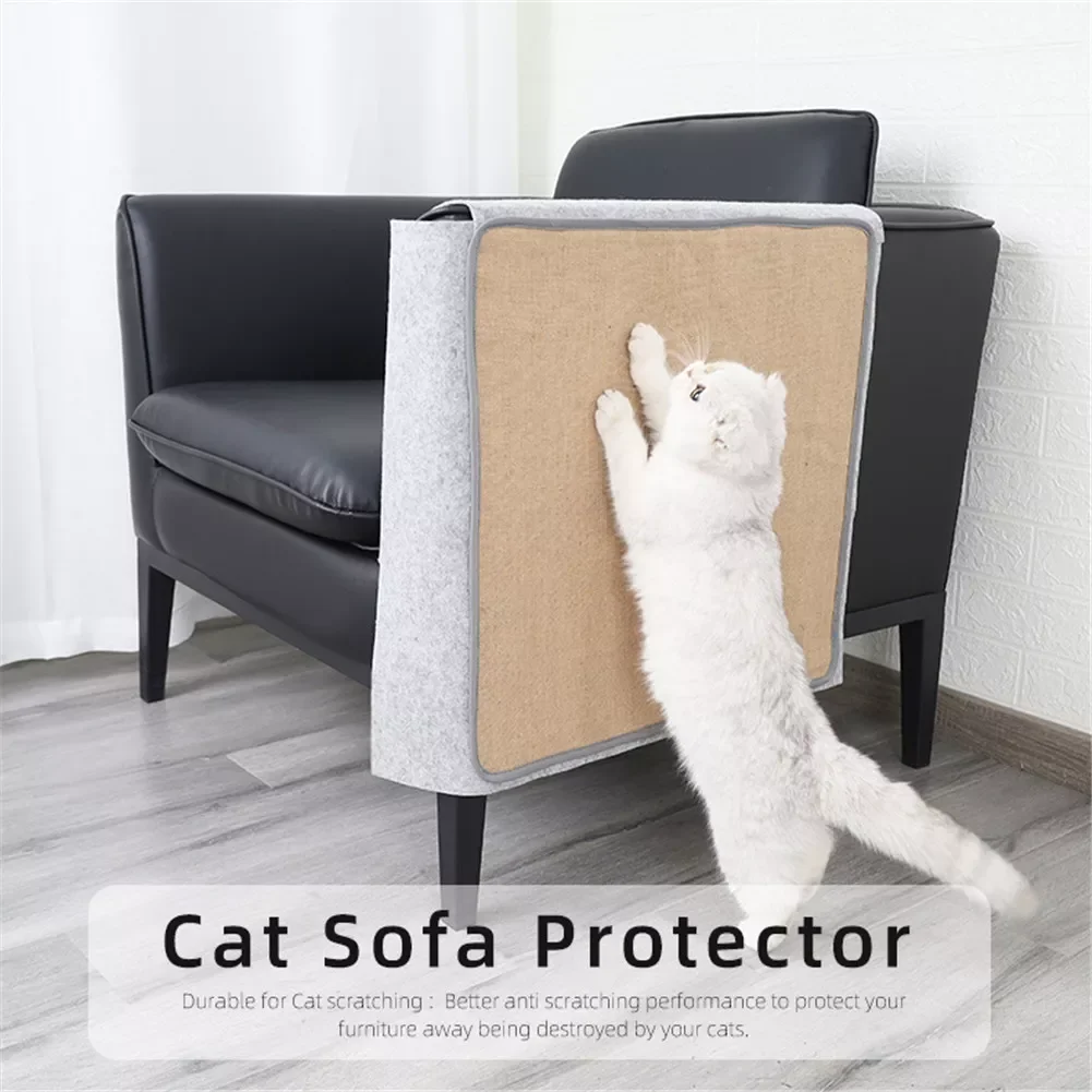 

Natural Sisal Scratching Board Scratch Pad Scratching Mat Sisal Sofa Shield Protection Cover Furniture Chair Couch