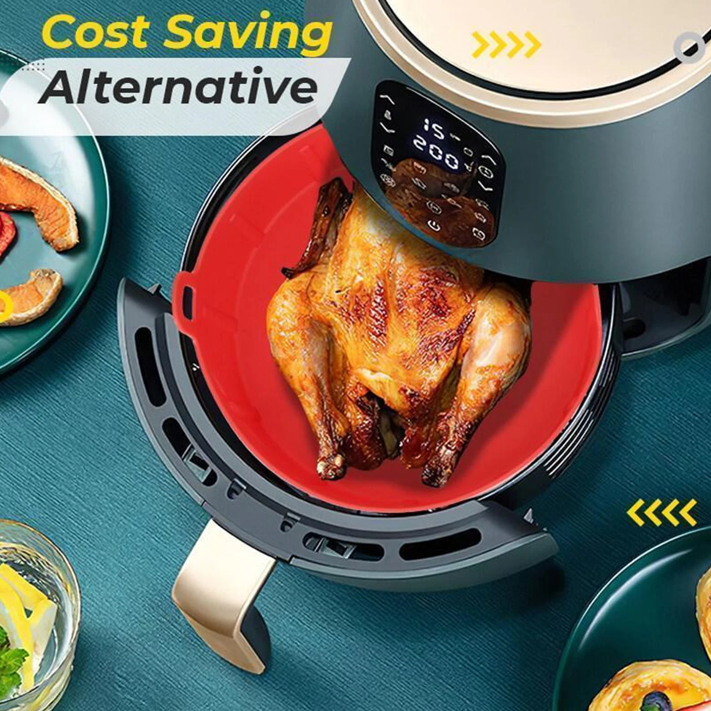 Силиконовый горшок для фритюрницы многоразовая силиконовая корзина выпечки