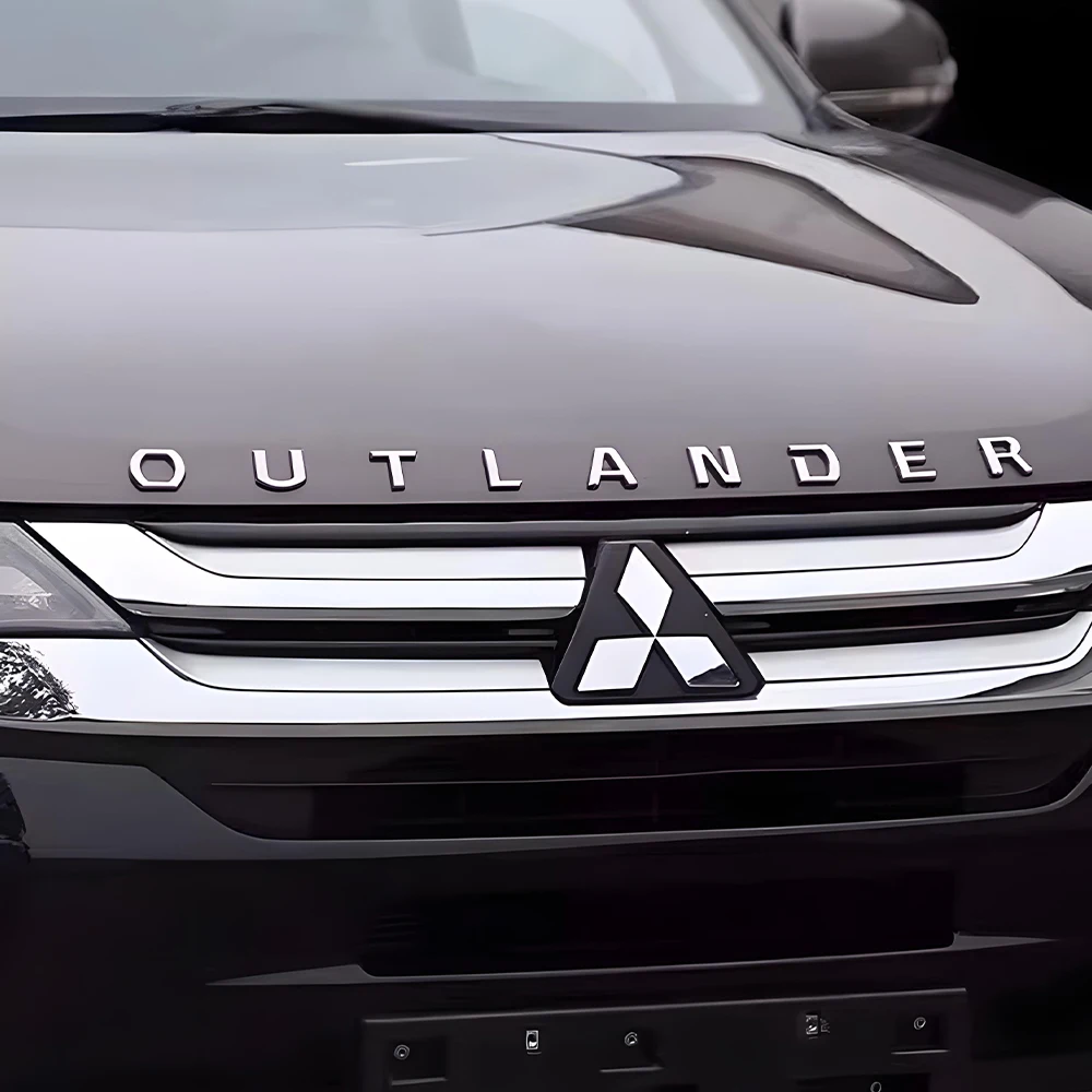 ABS автомобильный передний капот значок с надписью сменная наклейка для Mitsubishi