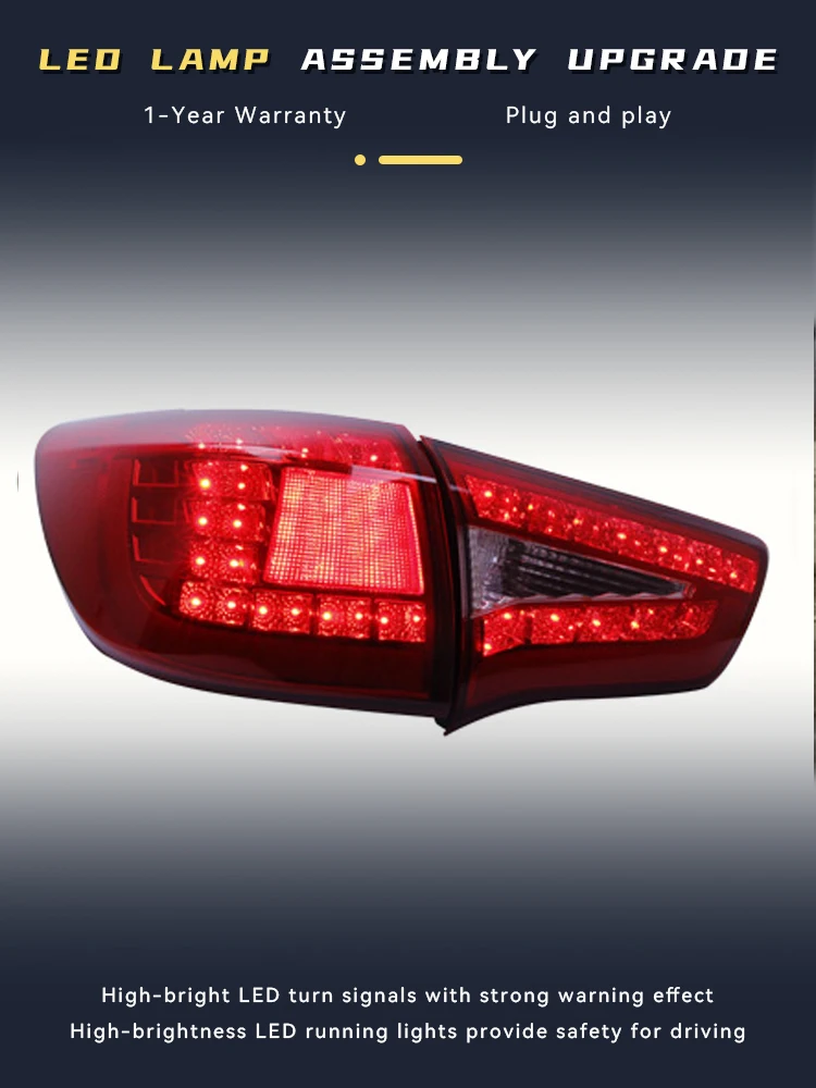 Задние фонари для Kia Sportage 2010-2014 модифицированные задние подсветка лампы DRL