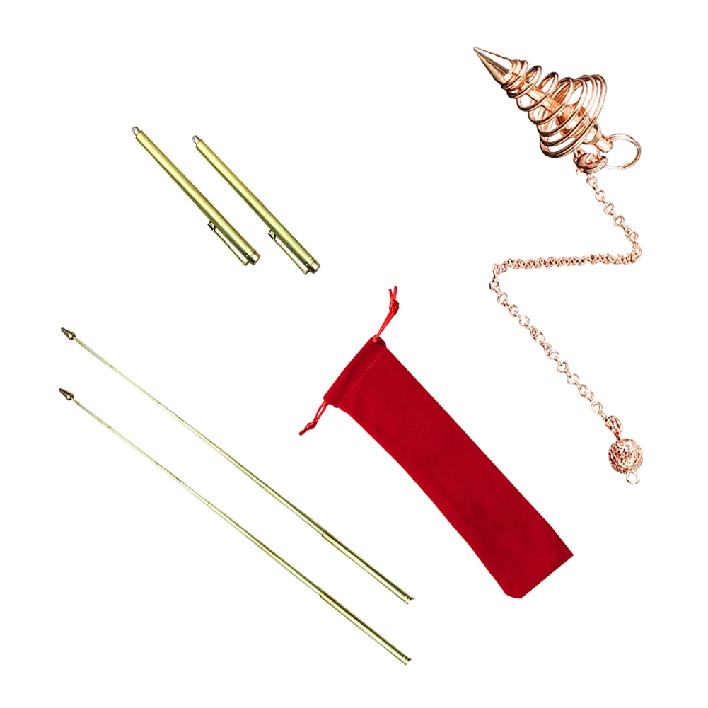 

Gold Measuring Rods Positioning Rods Water Detector 4 PCS Brass Tools Detect Dowsing Rods Hunting Spirit Stick
