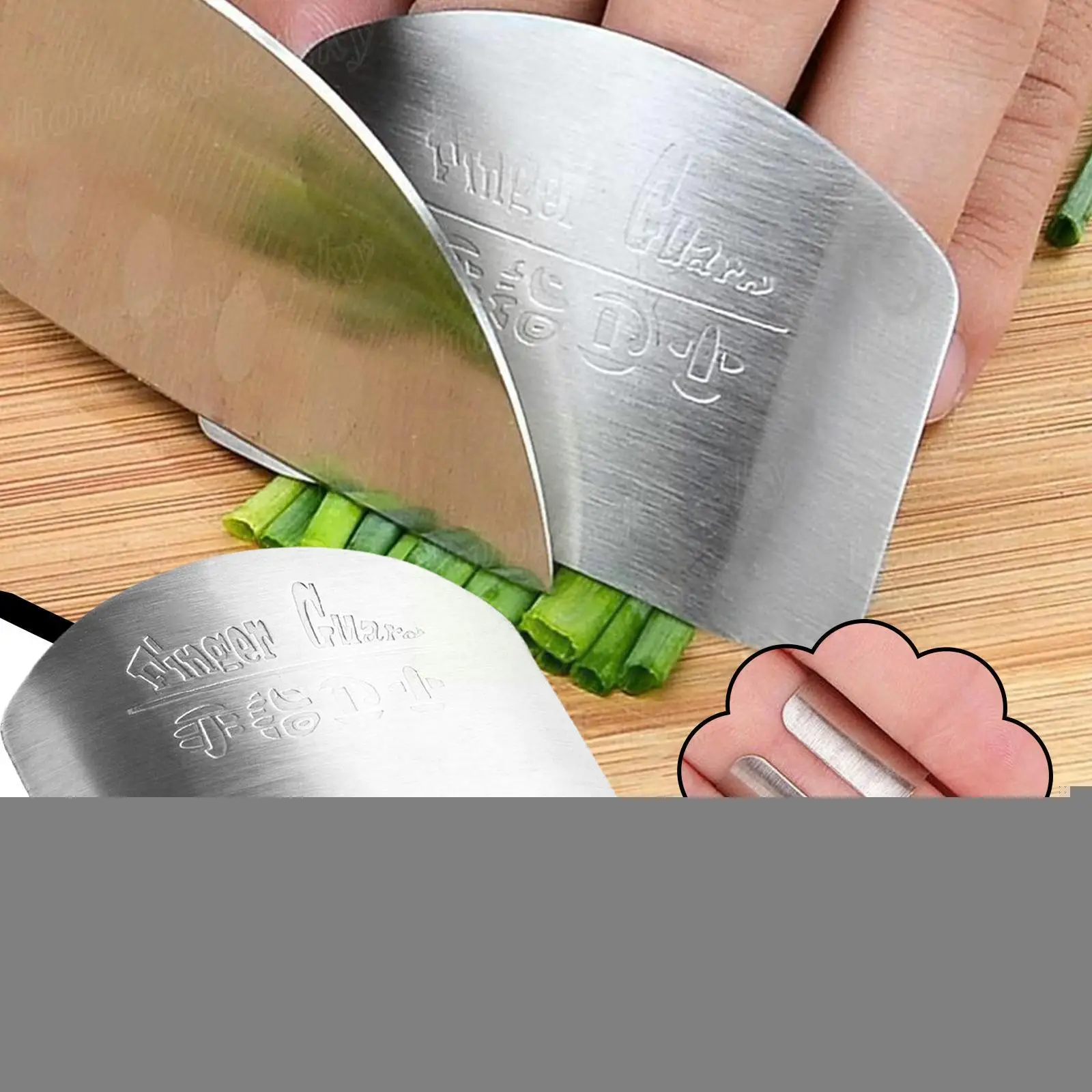 

Steel Finger Protector Anti-cut Finger Guard Kitchen Hand Vegetable Cutting Gadgets Safe Kitchen Tools Protecter 1pc C7j8