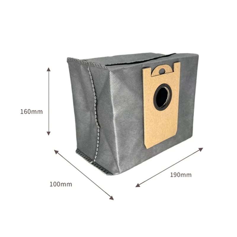 10 Pcs Dust Bags for Eufy RoboVac L35 Hybrid LR30 LR20 Auto-Empty Station with Activated Carbon Fabric