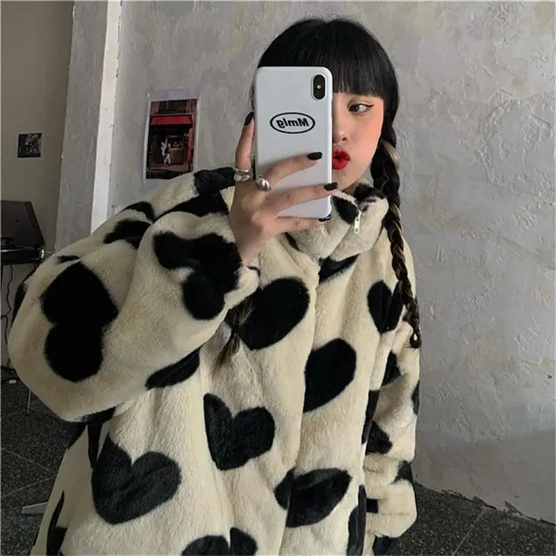 Осенне-зимняя Толстая Женская Повседневная модная пушистая куртка из ягненка