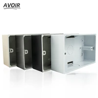 avoir 146 type external mounting box white black prastic junction case 146mm86mm wall switch socket surface installation boxes
